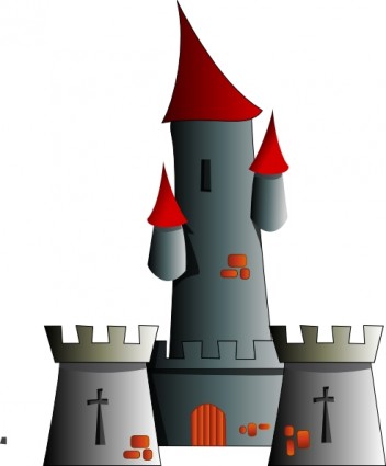 شاتو قلعة حصن القلعة قصاصة فنية