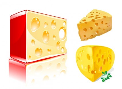 vector de bloque de queso