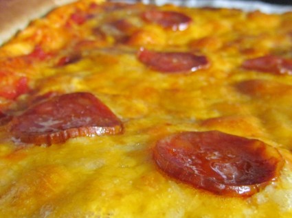 mélange pan pizza au fromage