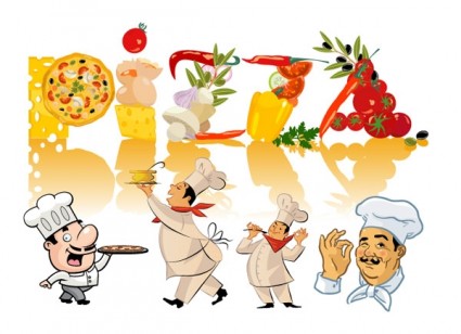 Chefs And Food Clip Art