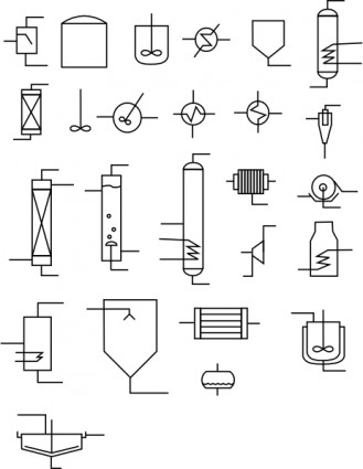 Elementy chemiczne schemat technologiczny clipart
