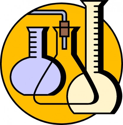 frascos de laboratorio químico clip art
