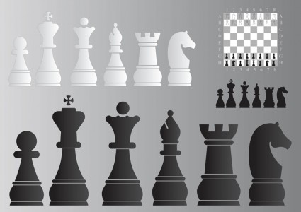 チェス版と駒