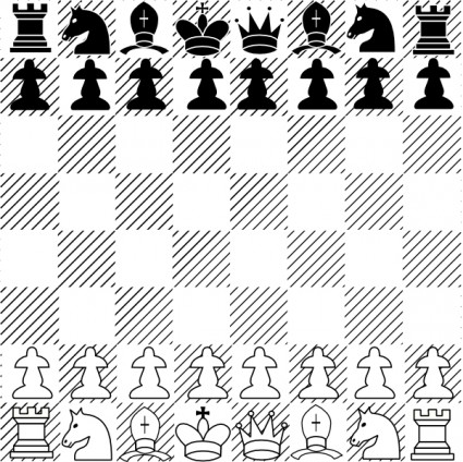 clipartów gra w szachy