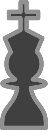 Rey negro clip art de ajedrez