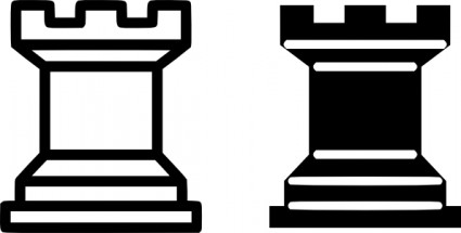 Schach-Stück-Turm-ClipArt-Grafik