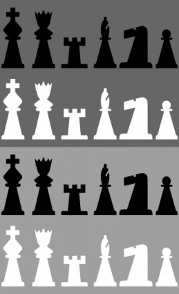 pièces d'échecs clip art