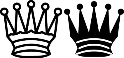 Schach-Königin-Krone-ClipArt-Grafik