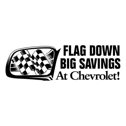 Bandera de Chevrolet por grandes ahorros