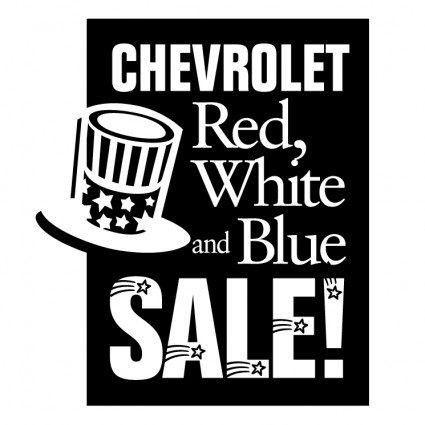 빨간 시보레 흰색과 파란색 판매
