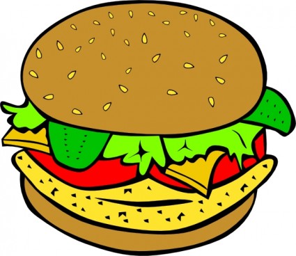 ayam burger clip art