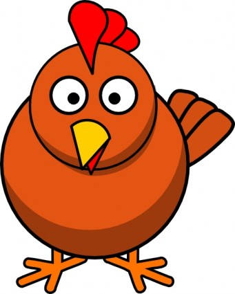 clipart de poulet dessin animé