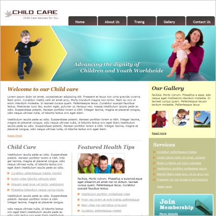 template perawatan anak