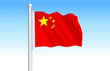 Chiński Flaga narodowa wektor