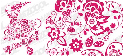 Chinese Paper Cut Style Pattern Vector