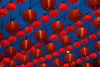 photo de lanternes traditionnelles chinoises