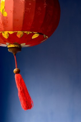 lentera tradisional Cina gambar