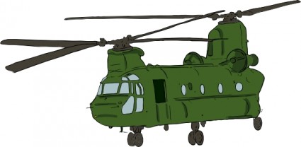 image clipart hélicoptère Chinook