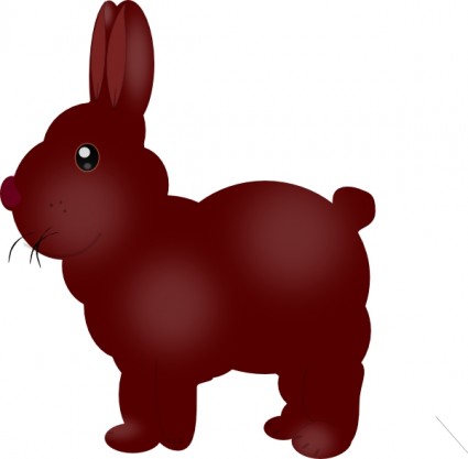 巧克力兔子剪貼畫