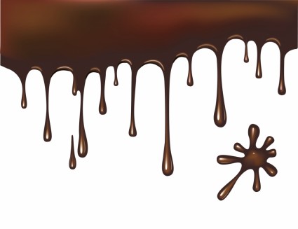 초콜릿 테마 벡터 패턴