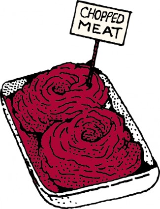 みじん切りの肉クリップ アート