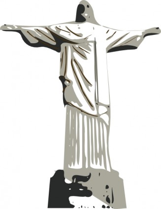 Chrystusa statua Odkupiciela clipart