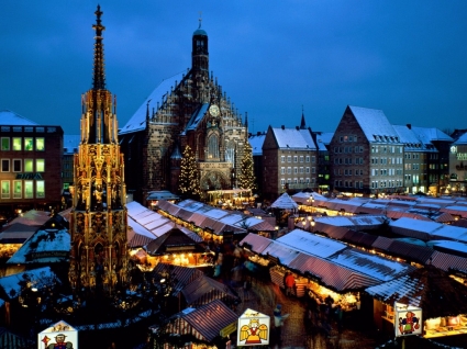 Natal mercado mundial de Alemanha papel de parede