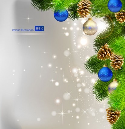Christmas background ballon belle vector