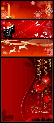 Christmas Background Banner Vector
