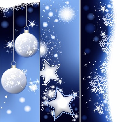 Christmas Background Vector Vertical Banner Shape