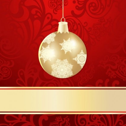 Christmas Ball Background Vector