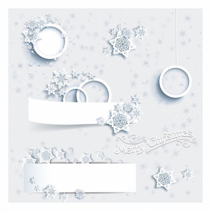 Weihnachts-Banner und Design-Elemente