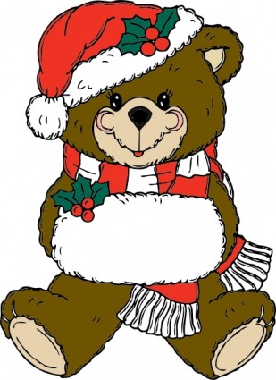 ours de Noël clip art