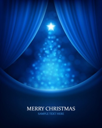 Christmas Bright Background Vector