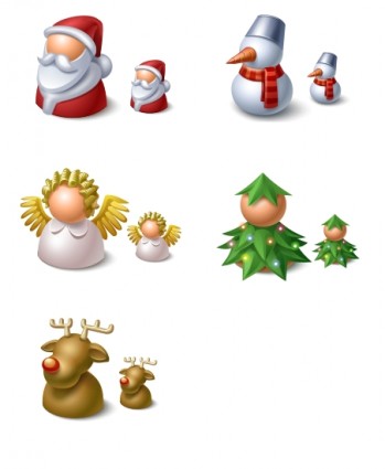 paquete de Navidad buddy iconos icons