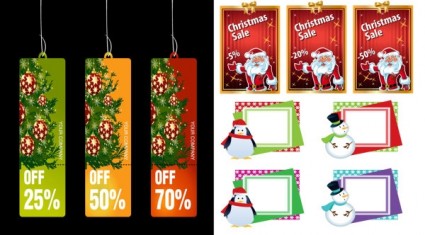 Christmas Business Promotional Template Vector