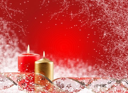 foto di Natale a lume di candela