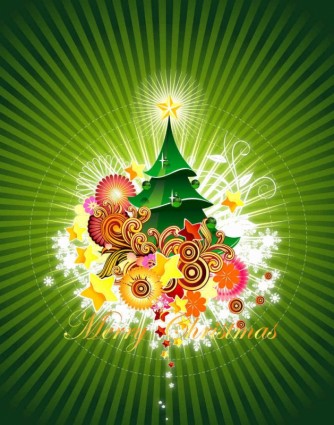 クリスマス カードの緑の背景