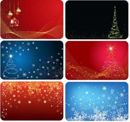 Weihnachtskarten sechs version