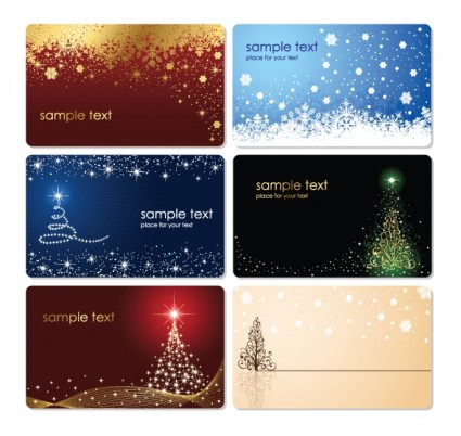 بطاقات عيد الميلاد ناقلات مجموعة