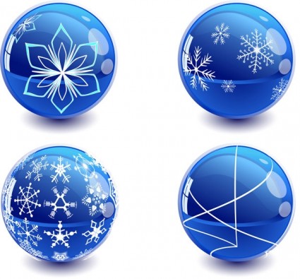 vettore di sfera di cristallo di Natale