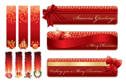Natal dekoratif banner vektor