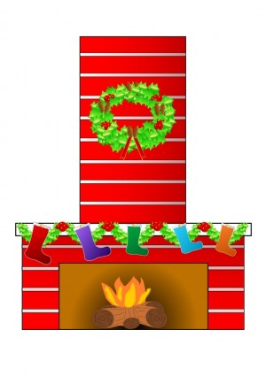 クリスマス暖炉