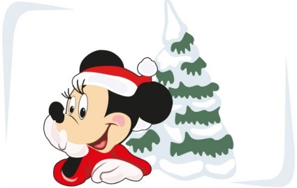 Boże Narodzenie Darmowe wektor sztuki i mickey mysz