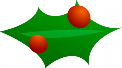 Weihnachten-Blatt-Dekoration-ClipArt-Grafik