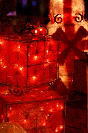 caixas de luz de Natal