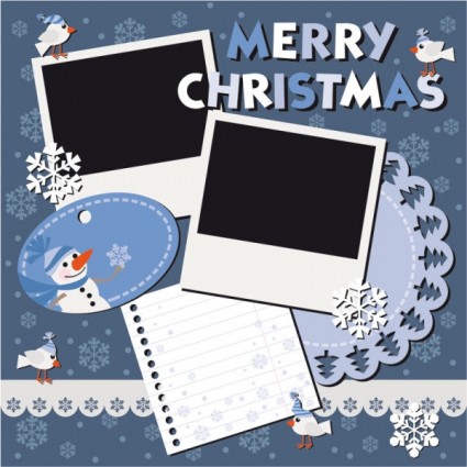 Christmas Notes Stickers Vector
