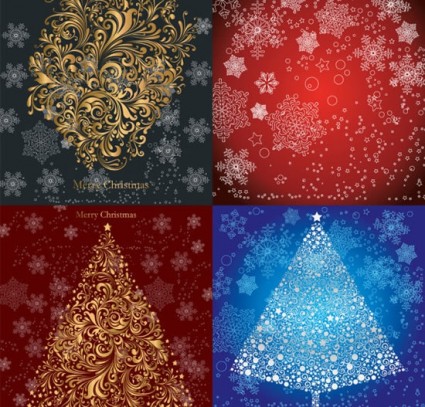 クリスマスのパターン画像ベクトル