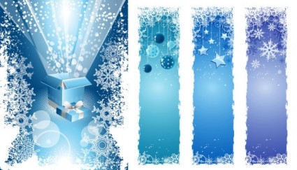 vector de decoraciones de copo de nieve de la Navidad