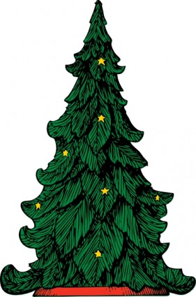 pohon Natal klip seni